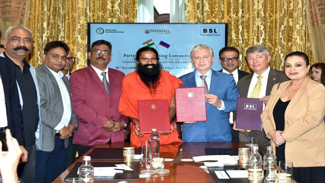 historic-mou-signed-between-patanjali-yogpeeth-and-government-of-russia