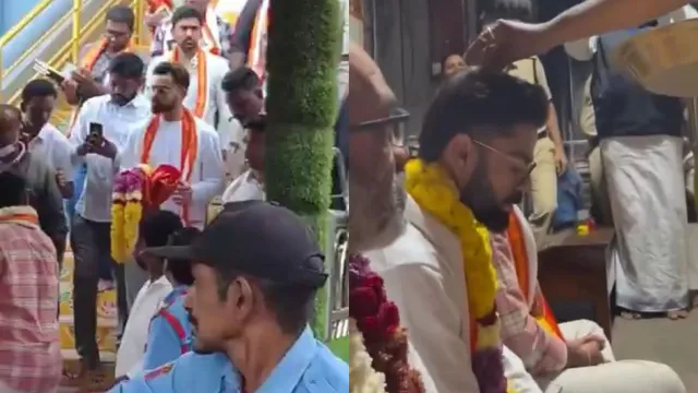 virat-kohli-takes-blessings-at-simhachalam-devasthanam-temple-in-vizag-after-memorable-performance-against-south-africa-virat-video-ind-vs-sa-3rd-odi-match