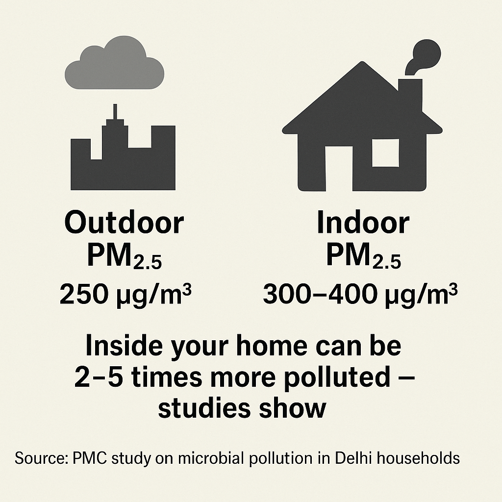 indoor outdoor pollution Image Credit AI