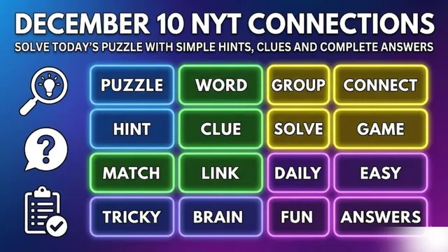 december-10-nyt-connections-solve-todays-puzzle-with-simple-hints-clues-and-complete-answers