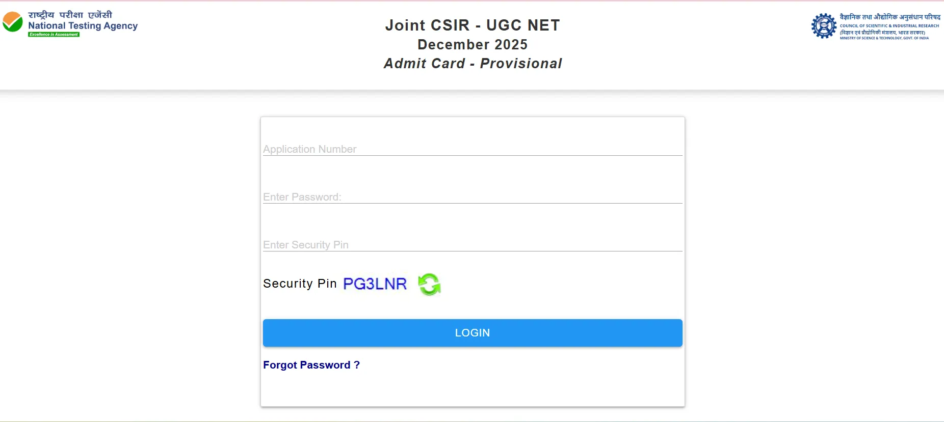CSIR NET December 2025 Admit Card Released At csirnet.nta.ac.in: Steps ...