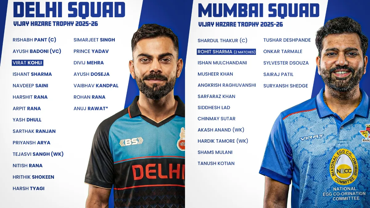 Vijay Hazare Trophy 2025-26 Full Schedule: Date, Time, Venue, Teams ...