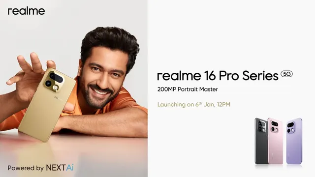 Realme 16 Pro Series 5G: 200MP Camera, India Launch January 6