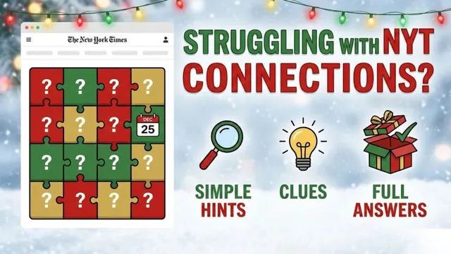 NYT Connections: December 25, 2025 Hints & Answers Verified