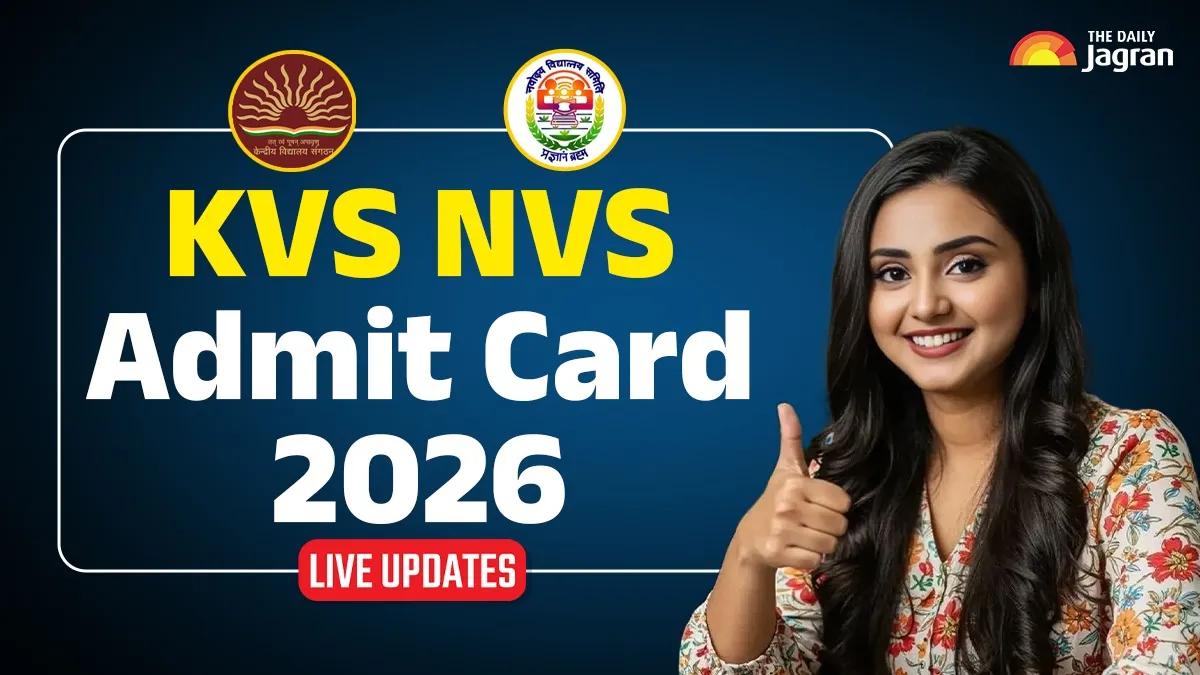 KVS NVS Admit Card 2026 Date And Time Live Updates: Here’s How To Check Exam Hall Ticket At Navodaya.gov.in, Other Details
