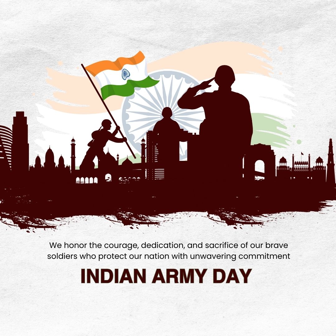 Indian Army Day Caption
