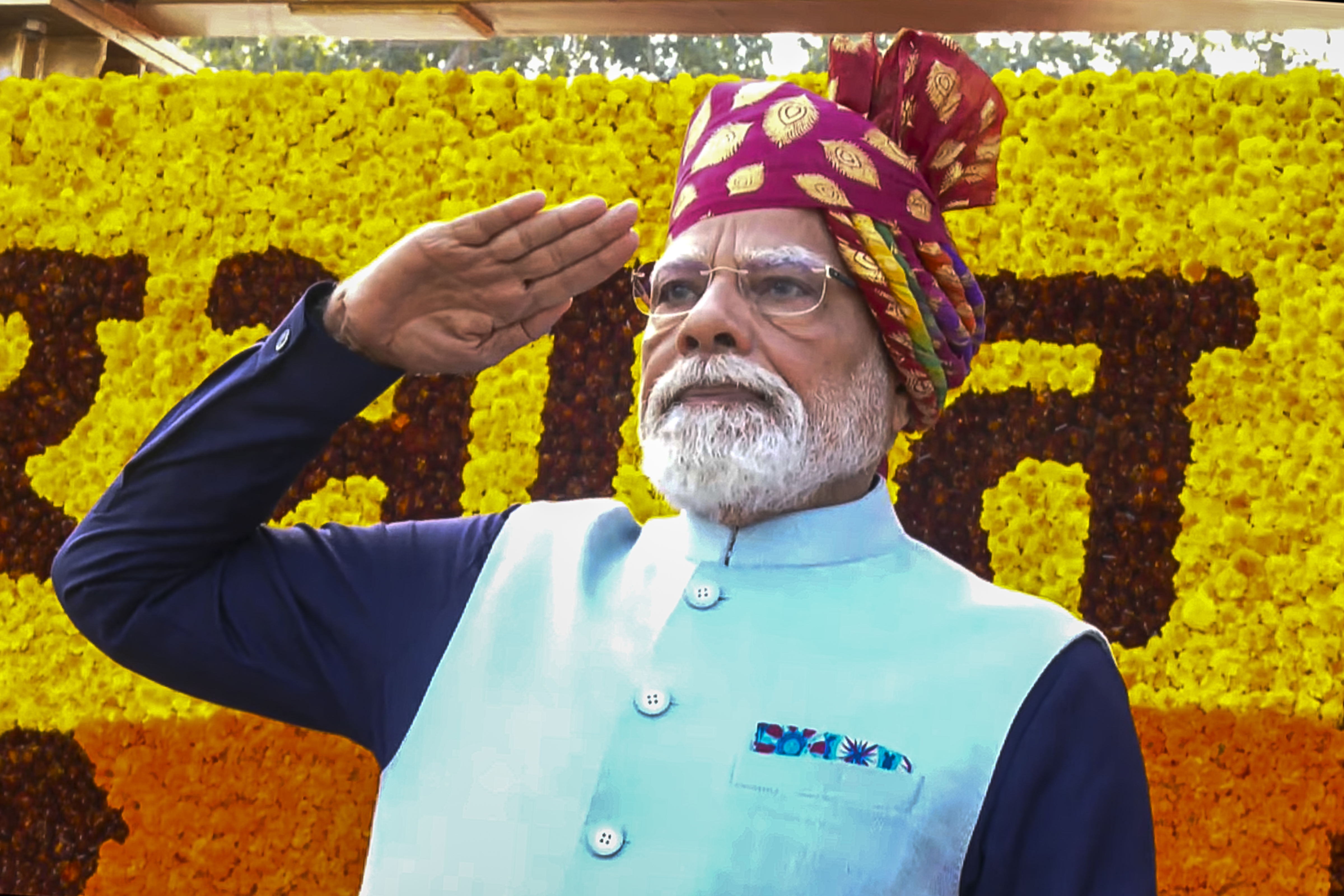 PM Modi Flag Unfurling
