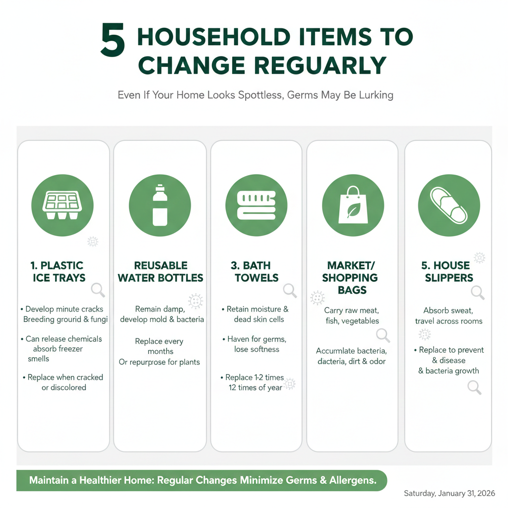 Household Items To Clean Or Change Regularly