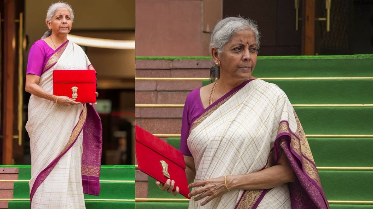 nirmala sitharaman budget sarees for each year (7)