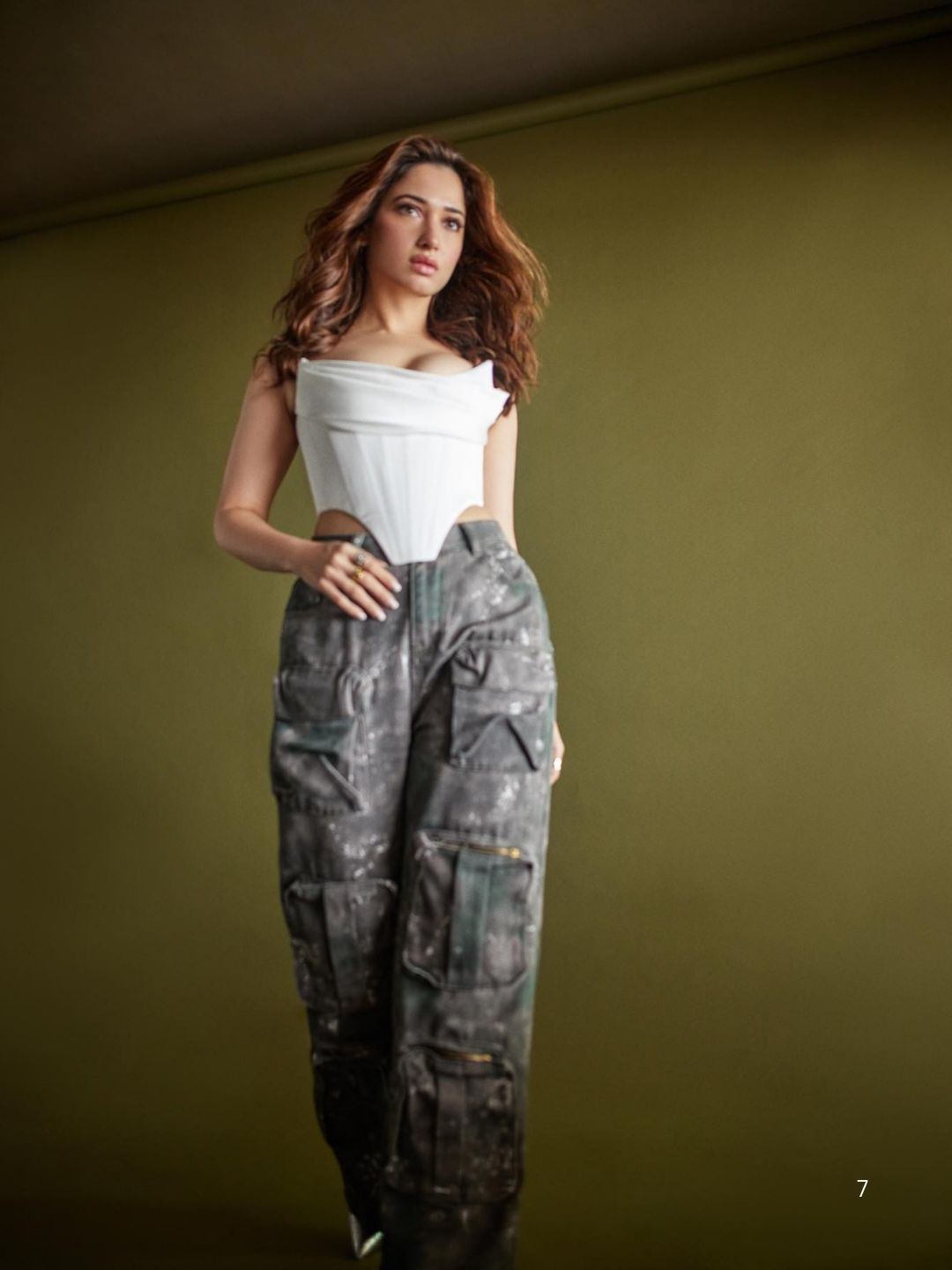 cargo and corset by Tamannaah