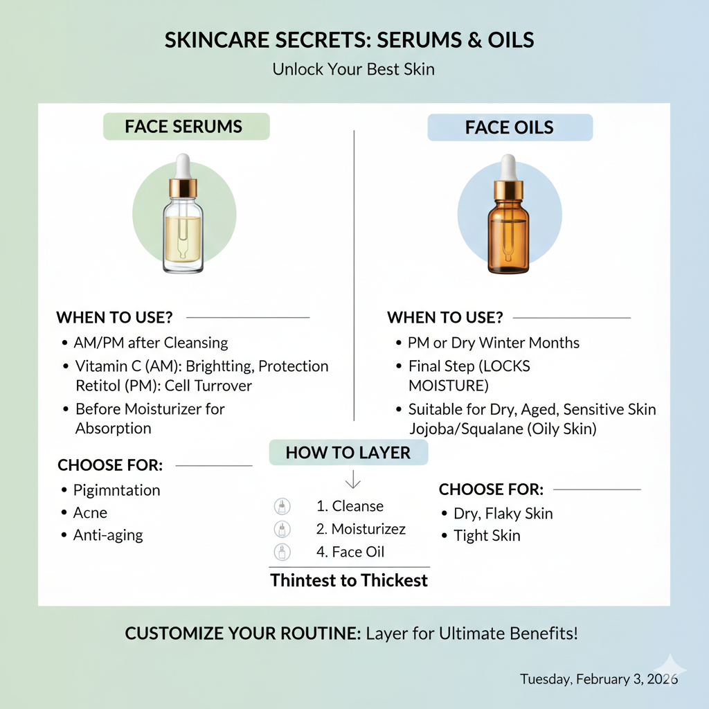 Face Oils vs Face Serums When And How To Use