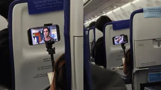 IndiGo Flight Twist: Passenger Sets Up Phone On Tripod To Watch Shows Mid-Air, Internet Calls It ‘Studio At 35,000 Feet’