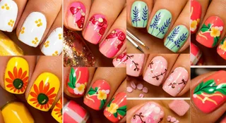 7 Floral Spring Nail Designs For Dusky Skin Tone To Try At Home In 2026