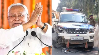 Bihar: Speeding Thar Smashes Through Barricade, Rams Into Police Vehicle Near CM Nitish Kumar's Residence; 4 Held