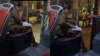 Woman Bus Conductor Studies During Break, Viral Video Shares Strong Message On Never Giving Up