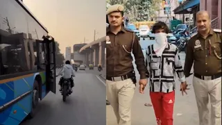Delhi Biker Arrested After Video Showing Him Opening Doors Of Moving Vehicles For Reels Goes Viral | Watch