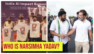 Who Is Narsimha Yadav? Organiser Of Youth Congress' Shirtless Protest At AI Summit; BJP Links Him To Rahul Gandhi