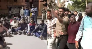 Lucknow University Protest: Hanuman Chalisa Row Sparks Campus Tensions; Lal Baradari Sealed