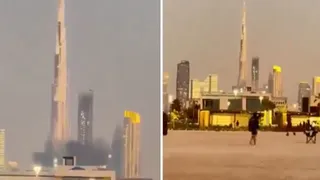 Dubai Under Attack: New Video Shows Explosion Near Burj Khalifa, 4 Injured in Palm Jumeirah; Airport Shut