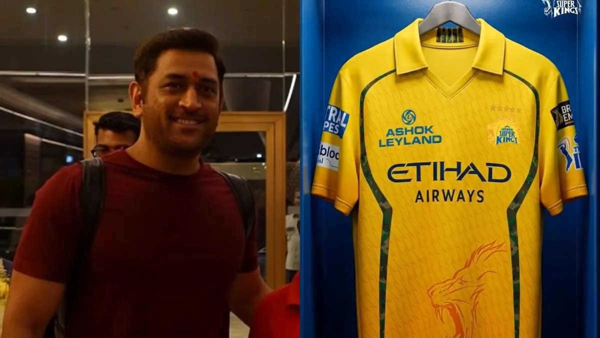 CSK Unveils New Jersey Ahead Of IPL 2026 As MS Dhoni Lands In Chennai ...