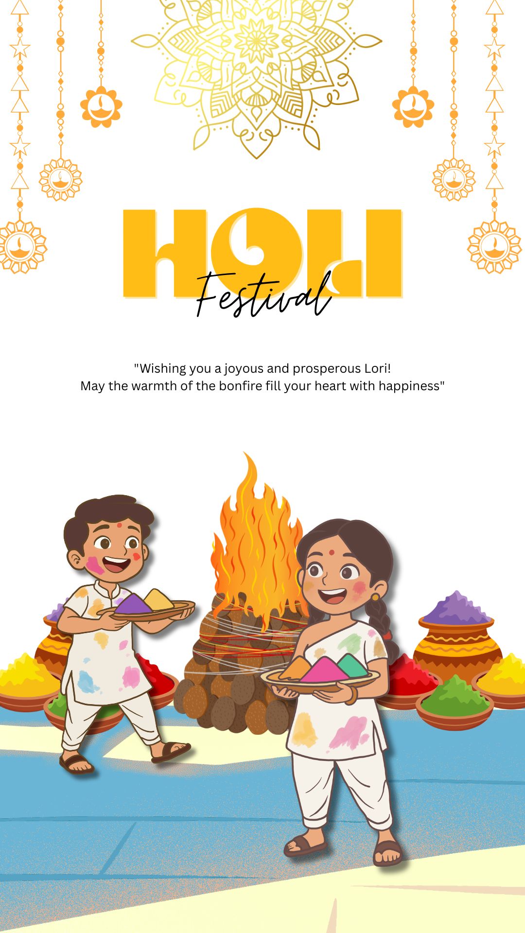 Holi Festival of colours messages