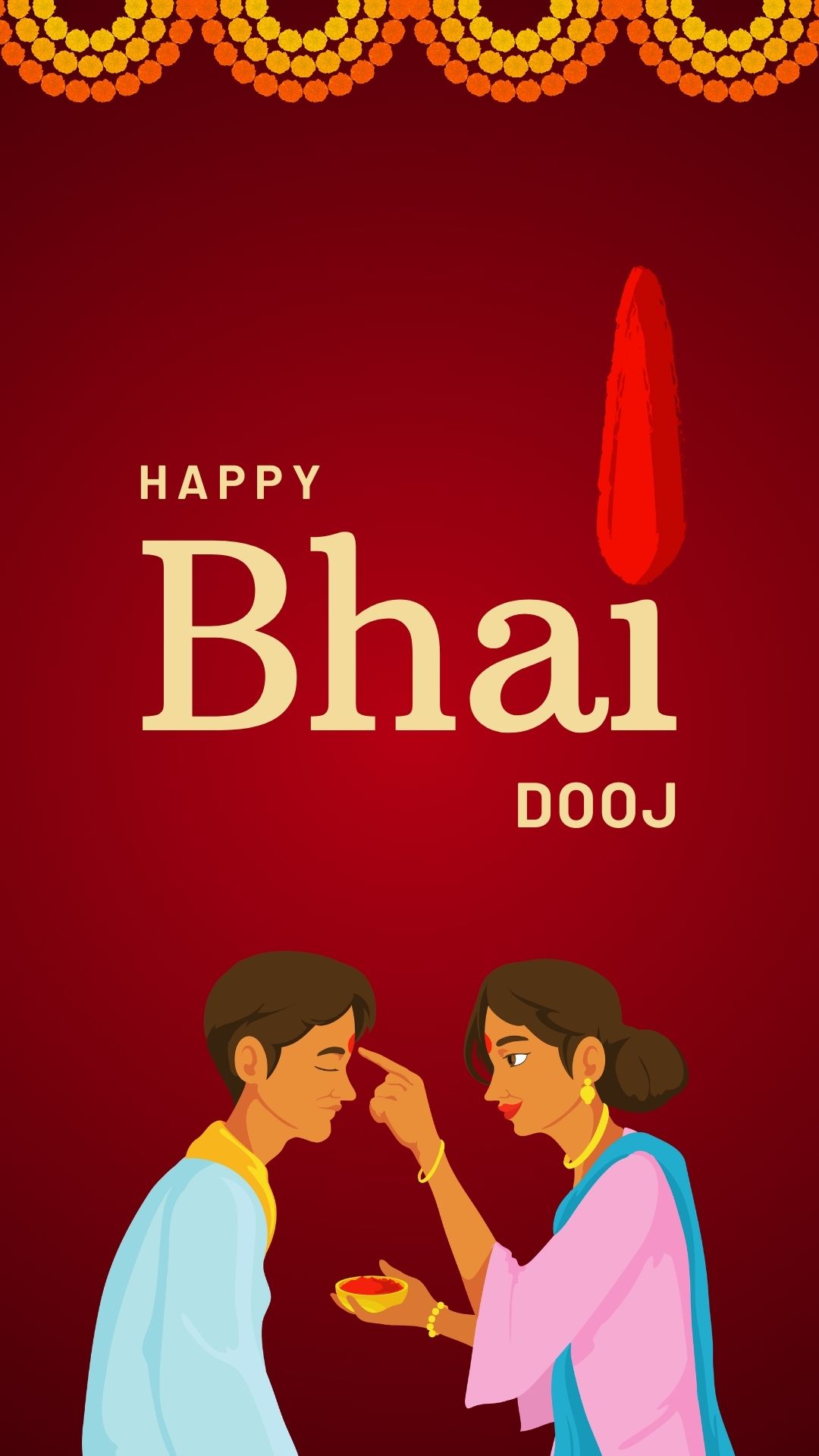 Happy Bhai Dooj Instagram Story