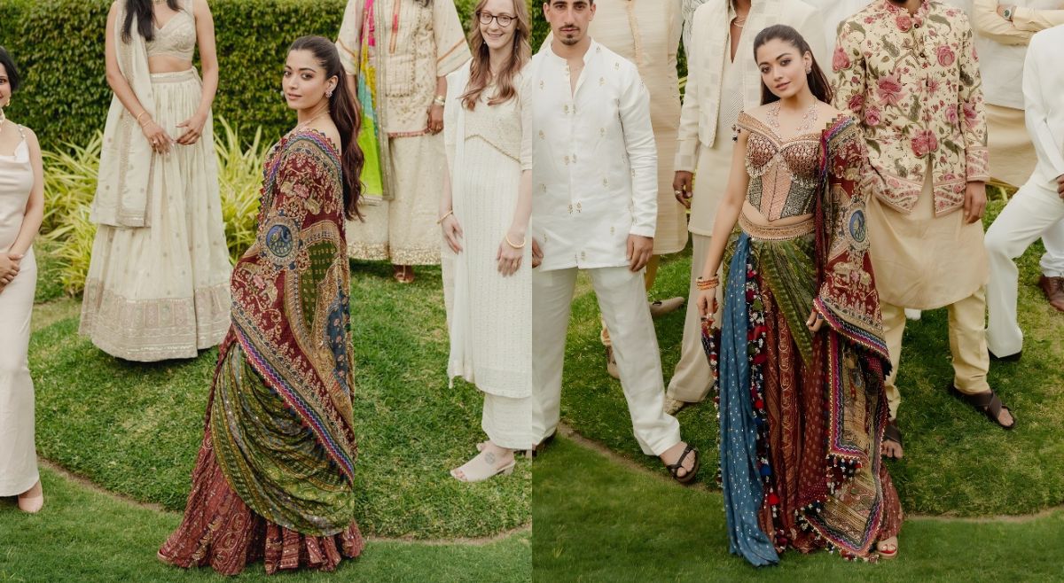 Rashmika Mandanna Custom Torani Mehendi Ensemble