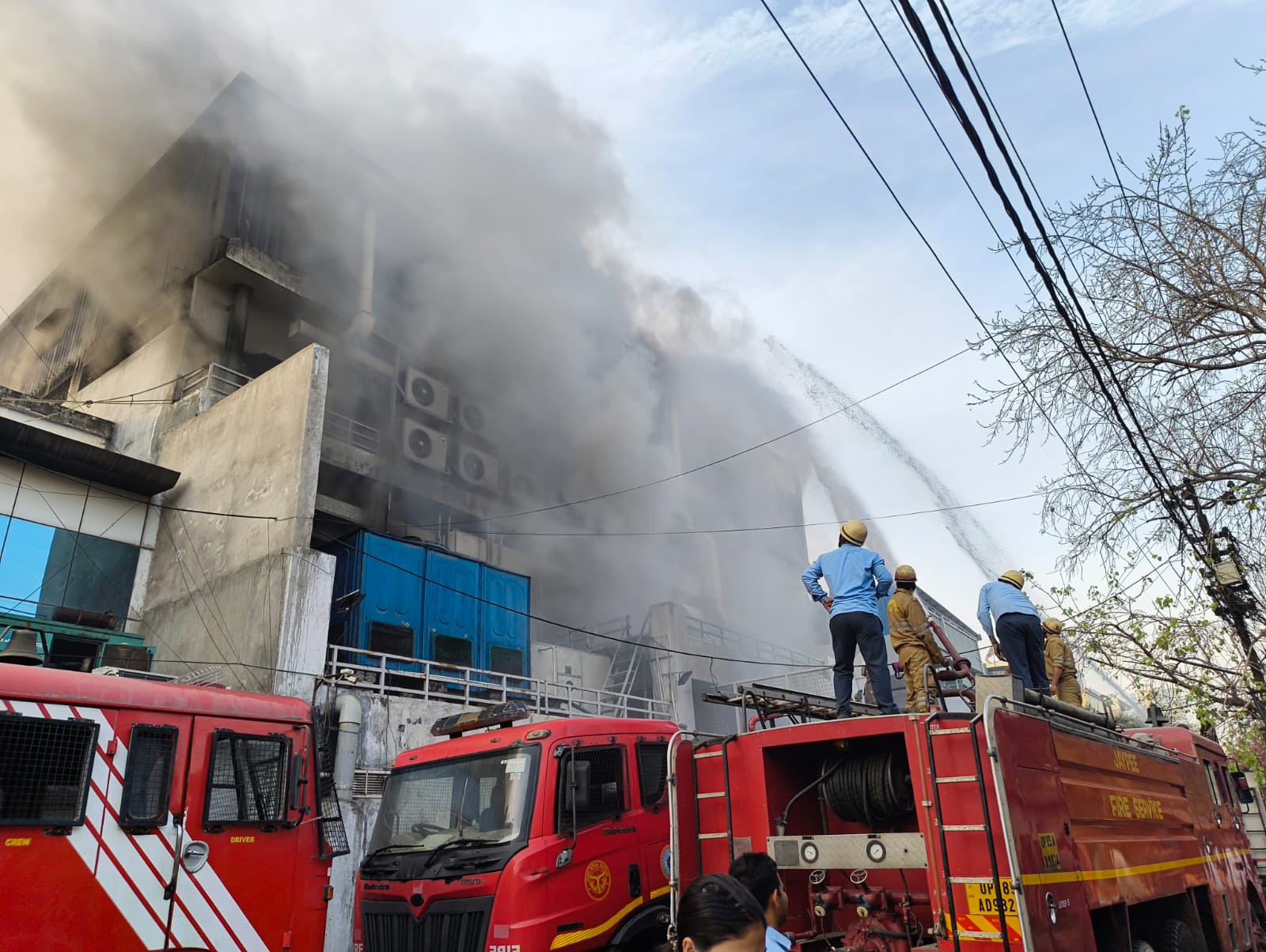 Noida Fire: Short Circuit Triggers Blaze At Electricity Meter Factory ...