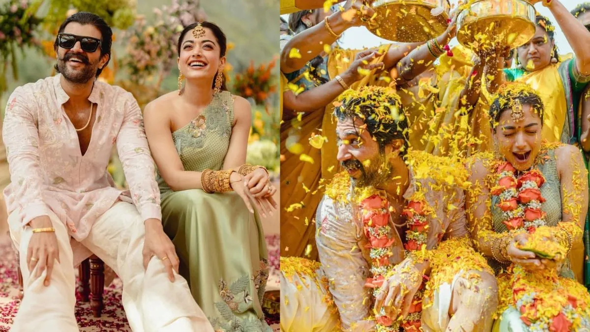 Ramdev Haldi Rashmika Mandanna, Vijay Deverakonda Share Stunning Haldi Ceremony ...