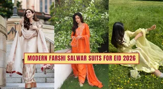 Modern Farshi Salwar Suits For Eid 2026: Take Fashion Inspiration From Pakistani Actresses