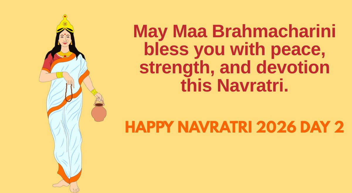 happy navratri 2026 day 2 maa brahmacharini free status videos