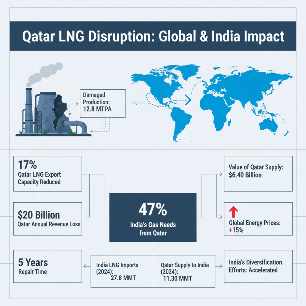 Qatar LNG Capacity Down 17% For 5 Years After Iranian Missile Attack ...