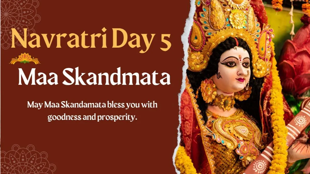 Happy Chaitra Navratri 2026 Day 5 Maa Skandamata Wishes