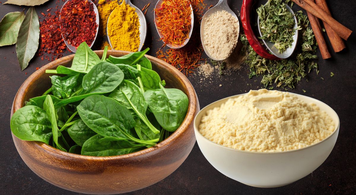 spinach leaves recipe ingredients