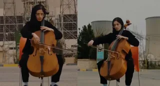 US-Iran War: Iranian Woman Plays Cello At Damavand Power Plant Amid US Strike Threat | VIDEO