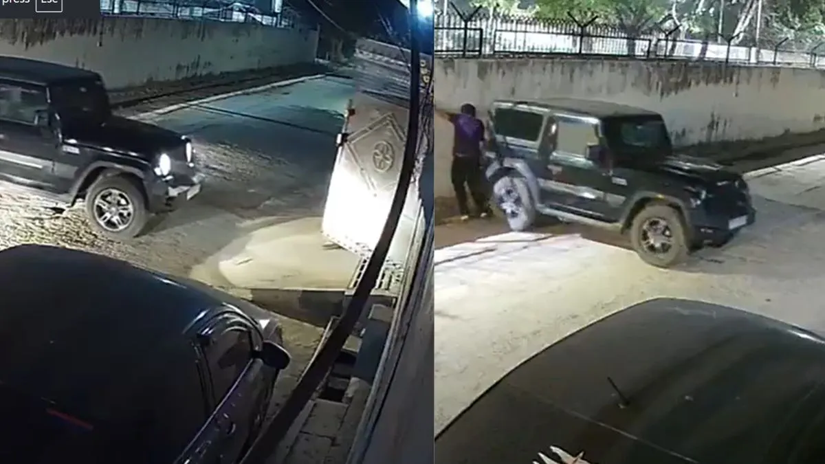 uttar-pradesh-75-year-old-woman-helping-grandson-park-his-thar-crushed-to-death-as-vehicle-rolls-backwards