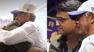 Shah Rukh Khan Hugs Former KKR Captain Sourav Ganguly At Eden Gardens In Viral Video
