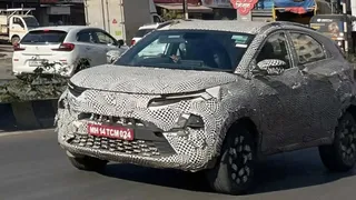 Tata Nexon Prototype Spied Testing; Is It A Facelift Or The New CNG Automatic Variant?
