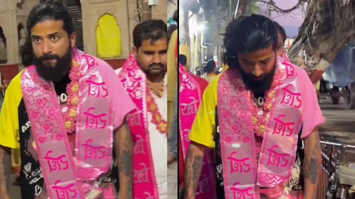 anurag dobhal visits Premanand ji maharaj.