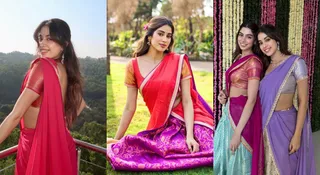 Vishu 2026: Janhvi Kapoor-Approved Pattu Pavadai Looks For Malayalam New Year
