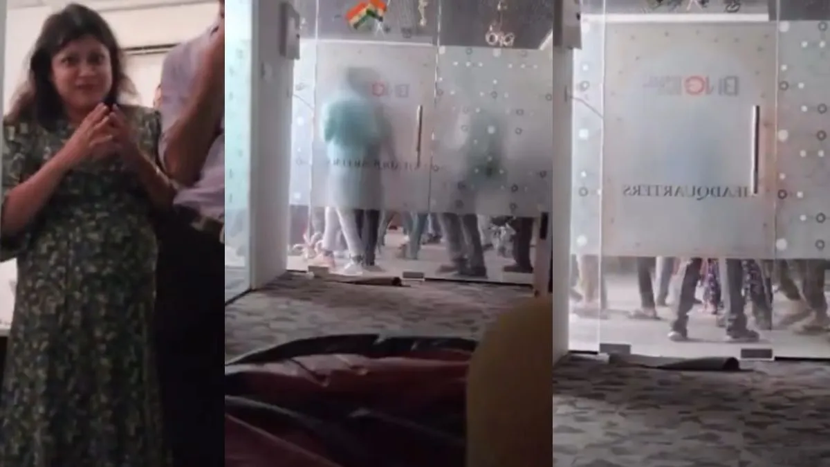 noida-protest-employees-hide-inside-office-as-protestors-storm-building-with-sticks-watch-viral-video