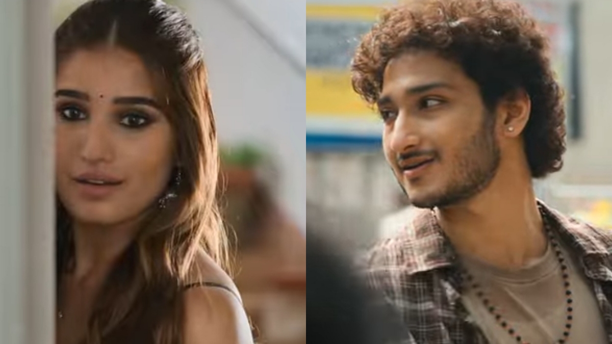 rasha thadani with mahes babu's nephew jaya krishna