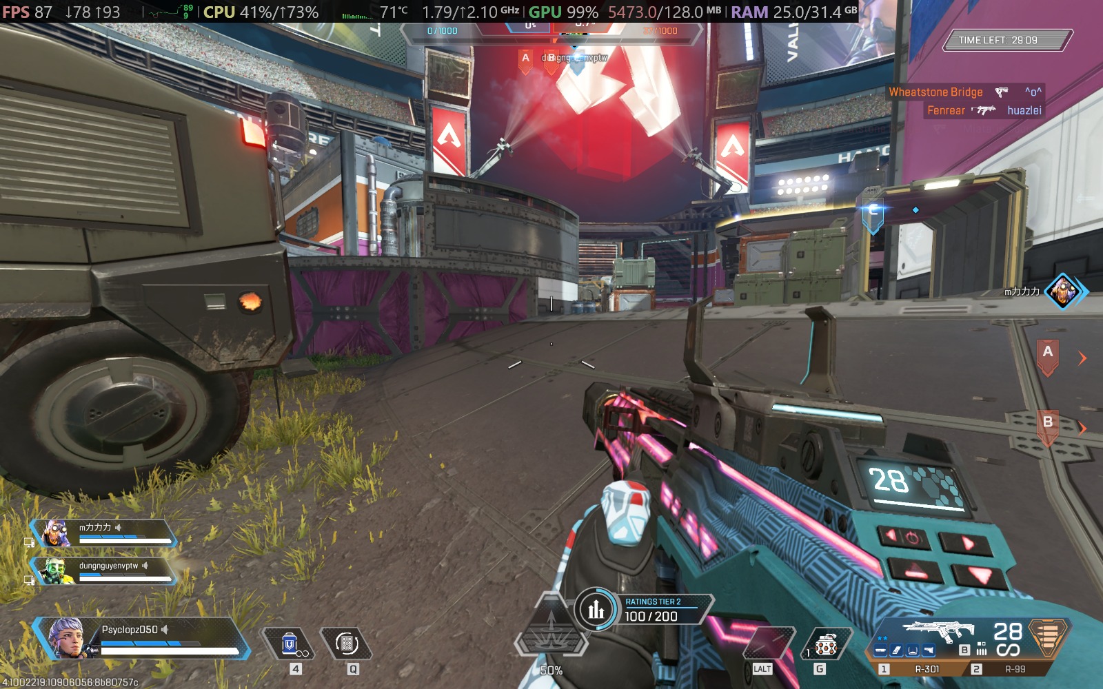 Apex Medium Settings