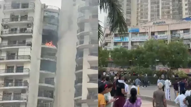 Ghaziabad Fire: Blaze Breaks Out At Two Locations In Crossings Republik Area, Dousing Ops Underway