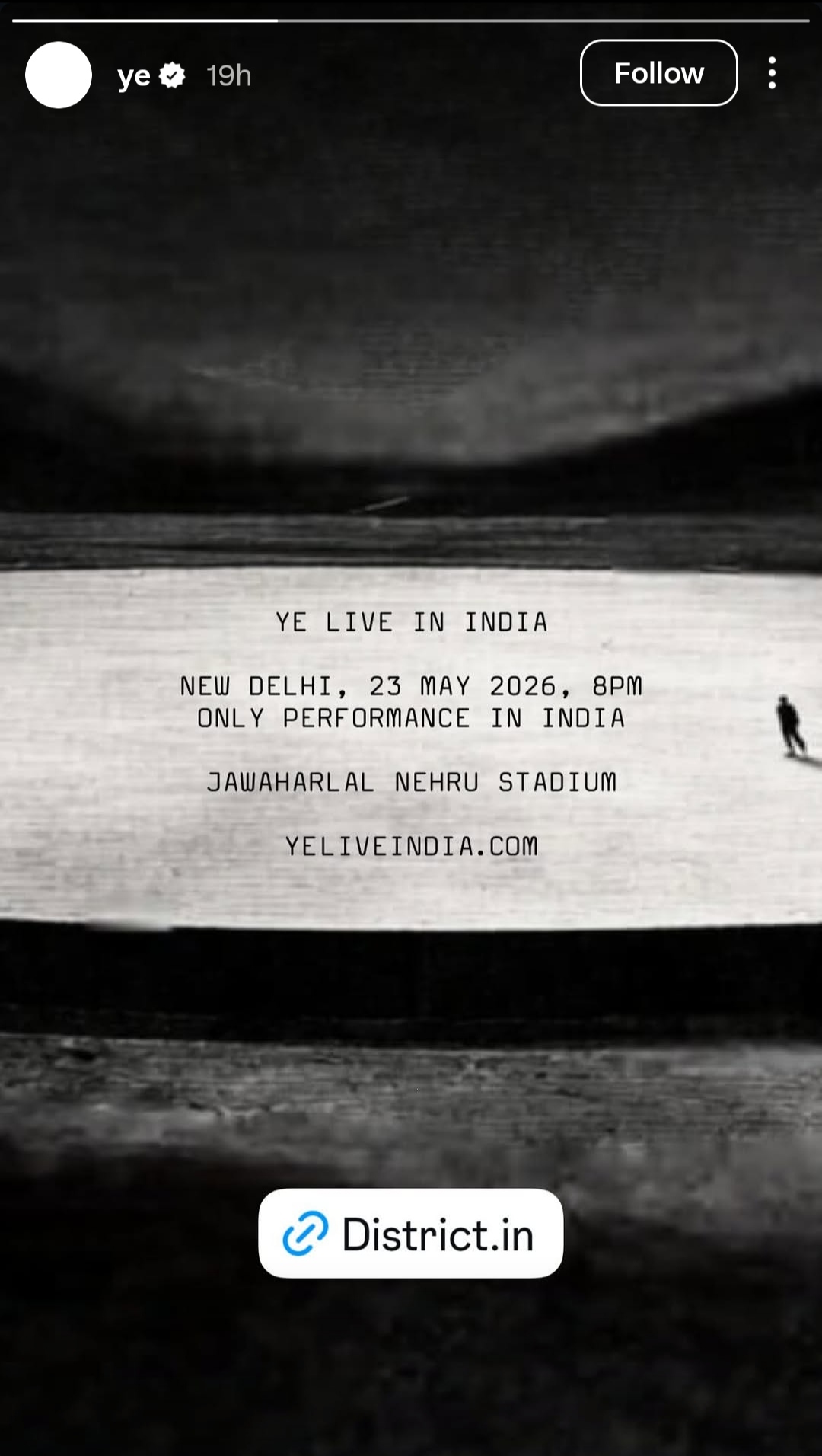 kanye west India concert date and Venue