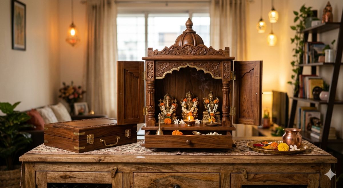 Foldable Tabletop Home Temple