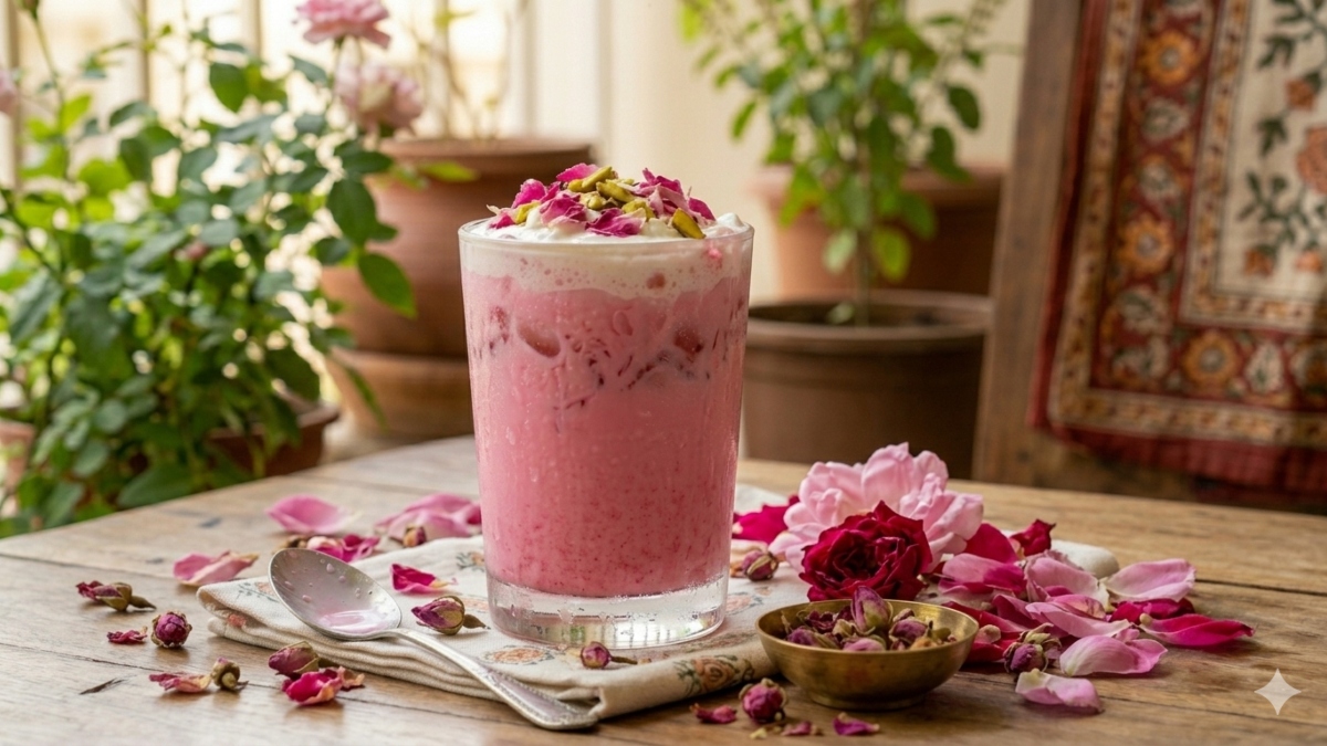 rose milk sharbat recipe