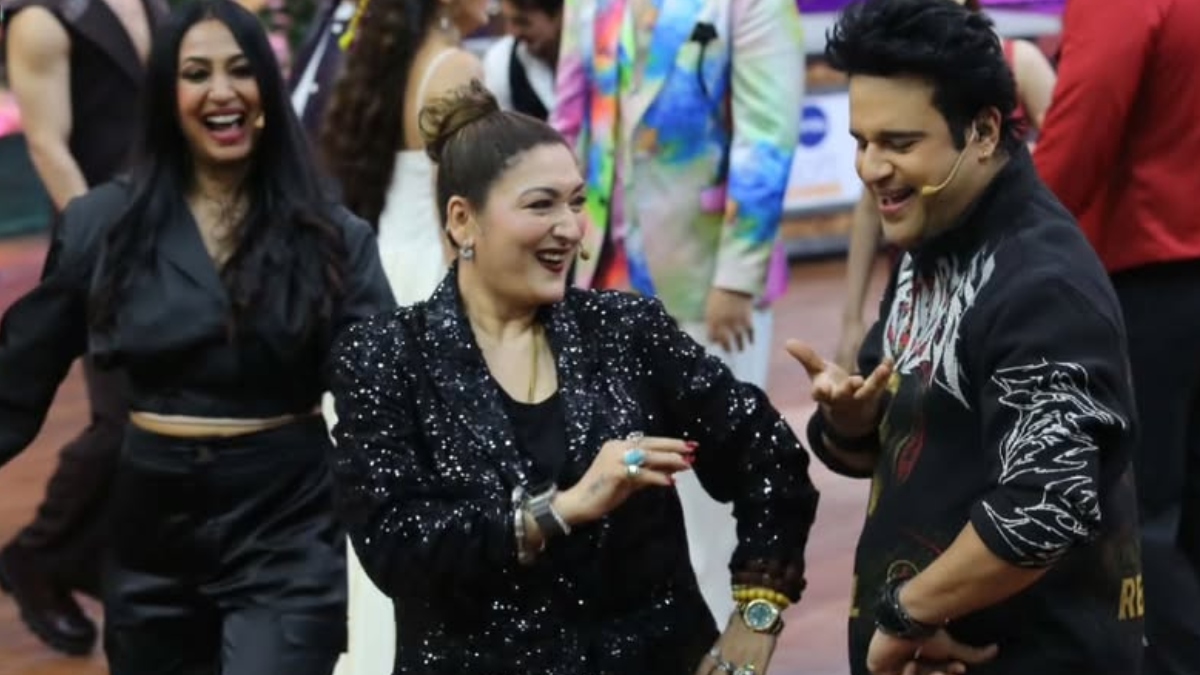 Sunita Ahuja with Krushna Kashmera
