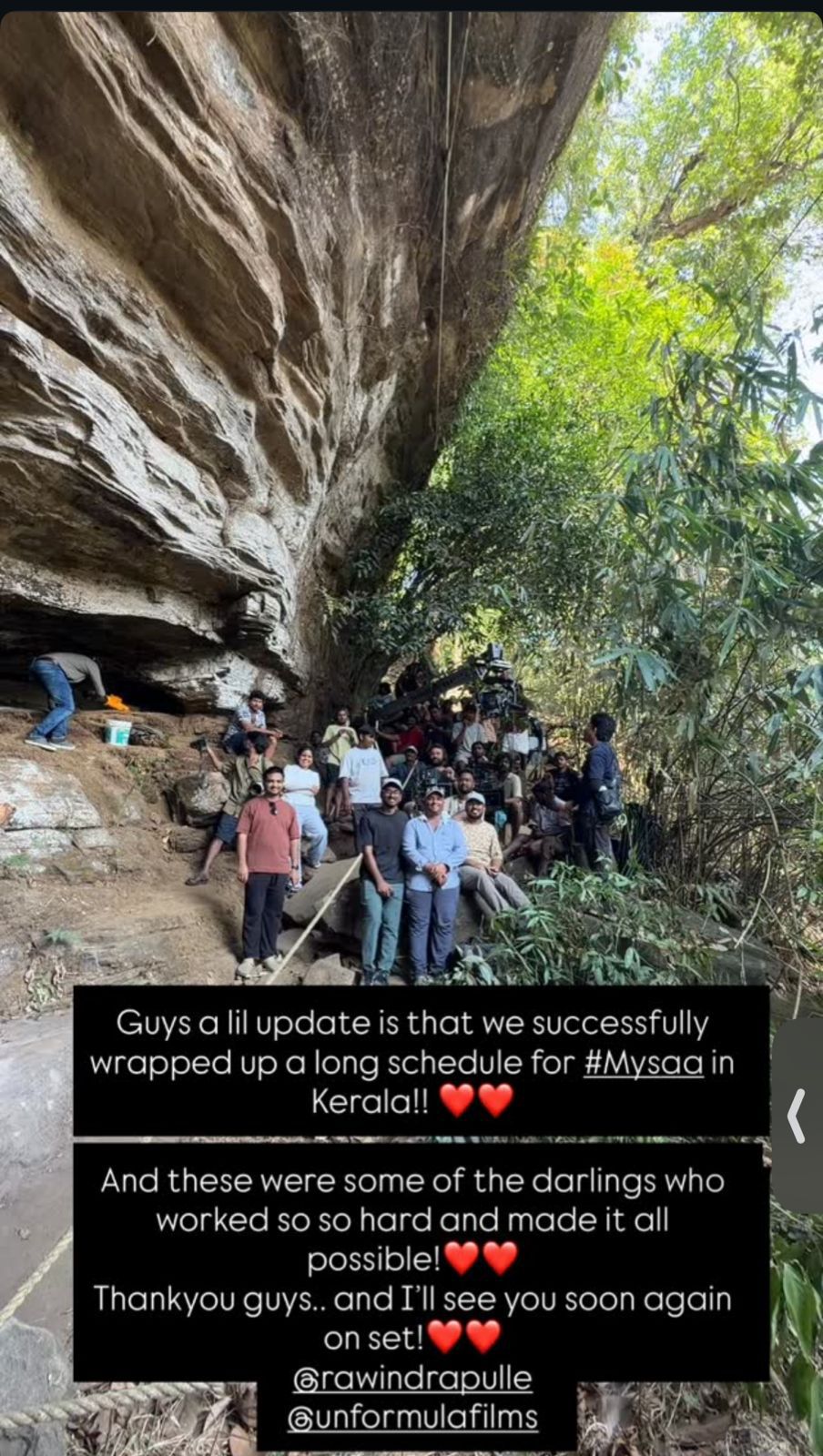 Rashmika Mandanna Instagram story