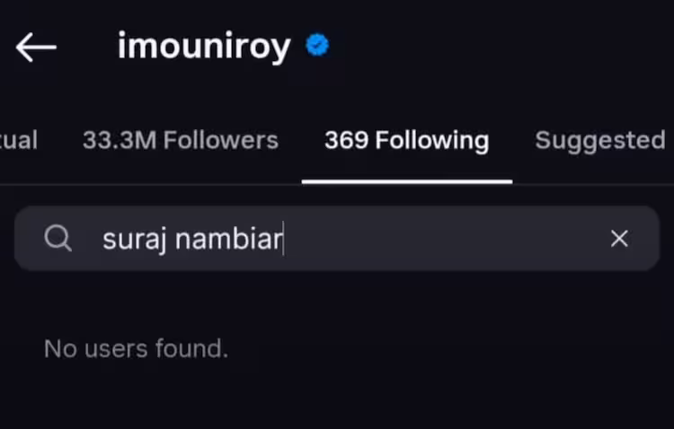 Mouni unfollows Suraj